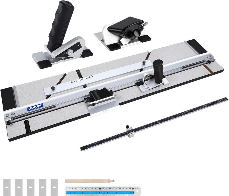 UOKRR 32in Compact Mat Cutter, Ideal for Right & Left-Handed, High Precision Mat Board Cutter with Bevel and Straight Cutting Heads, Easily Make Picture Frames, DIY Projects - Image 1